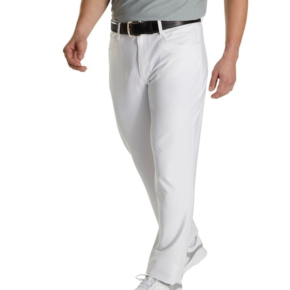 Like New FootJoy Mens 5-Pocket White Performance Golf Pants